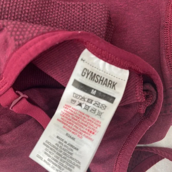Gymshark Maroon Sports Bra and Shorts Set - Picture 8 of 8